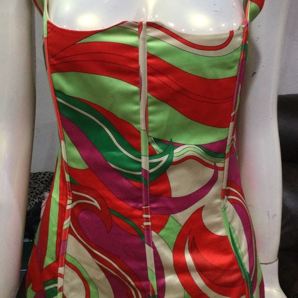 PrettyLittleThing Multicolor Asymmetrical Bodycon Mini Dress - Picture 4 of 8